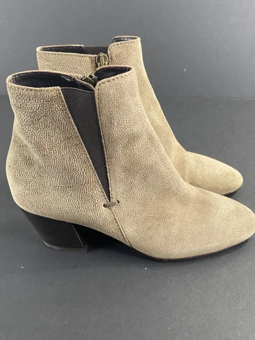 Aquatalia Tan Chelsea Booties Size 4